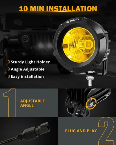 Vista 7 de AUXBEAM - Faro LED de 3.5 pulgadas para automóvil