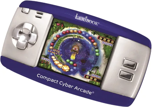 Vista 5 de Consola de juegos portátil compacta Cyber Arcade, 250 juegos, LCD, púrpura, JL2375PR