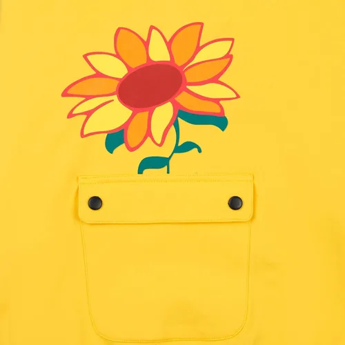 Vista 7 de FirstCos Wonder Egg Priority Ohto Ai - Sudaderas con capucha de anime con cordón y diseño de girasoles amarillos