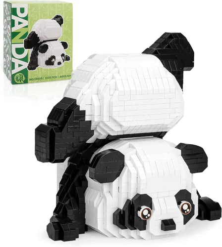 Vista 18 de Lindo kit de bloques de construcción micro mini de animales, ladrillos mini azules de gato para juguetes de construcción para adultos, niños