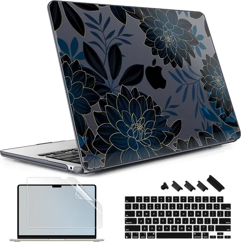 Vista 34 de May Chen Funda rígida de plástico para MacBook Air de 13.6 pulgadas 2026 2025 2024-2022 M5 A3449 M4 A3240 M3 A3113 M2 A2681, carcasa rígida