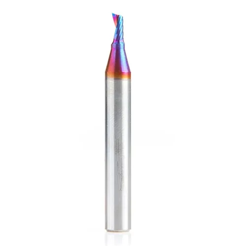 Vista 9 de Amana Tool Spektra 51412-K, 51412-K, 3/16 D x 5/8 CH x 3/16 SHK x 2 pulgadas de largo, acabado de espejo