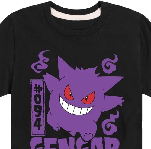 Vista 3 de HYBRID APPAREL - Pokémon - Gengar - Camiseta de manga corta para jóvenes