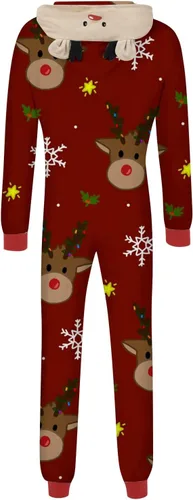 Vista 4 de Pijamas de Navidad familiares a juego, pijamas familiares de Navidad a juego, pijamas de bebé niño
