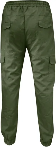 Vista 5 de SUTIL Mens Cargo Pants with Pocket Tapered Stretch Twill Cotton Slim Fit Work Jogger Pants Athletic Joggers Chino Trousers