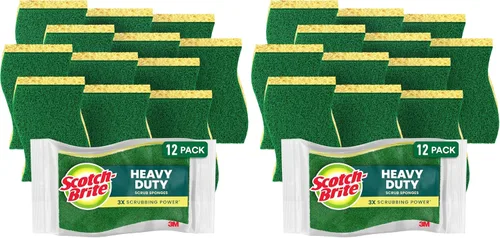 Vista 13 de Scotch-Brite - Esponja resistente para restregar, 9 esponjas de cocina diseñadas para las tareas difíciles en la cocina que duran 3 veces más*