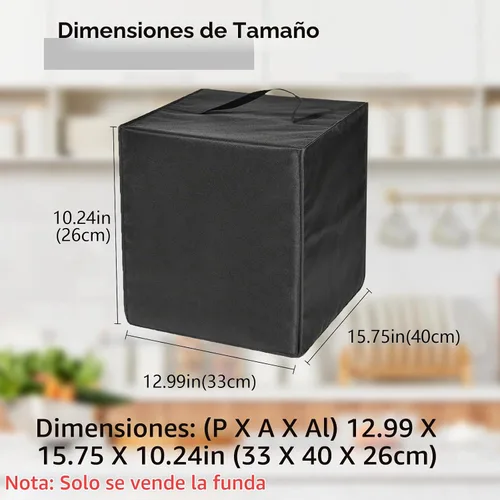 Vista 3 de Funda para freidora de aire Ninja Air Fryer Pro, resistente al agua, a prueba de polvo, cubierta protectora para freidora de aire compatible