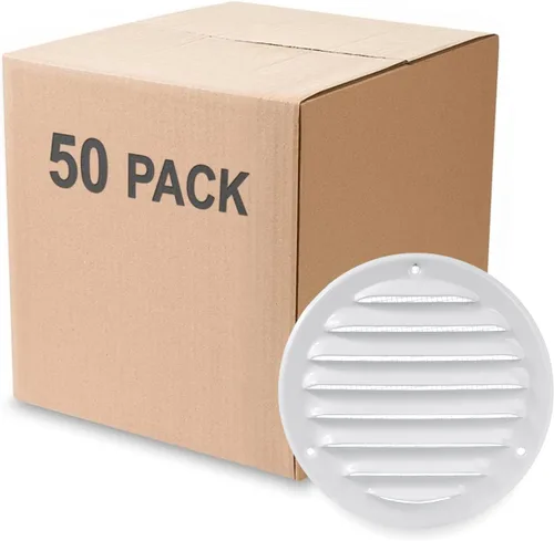 Vista 10 de Cubierta para salida de ventilación – Ventilación redonda de Soffit – Rejilla de ventilación – Cubierta de rejilla – Malla mosquitera integrada