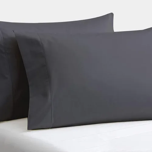 Vista 17 de Juego de 2 fundas de almohada de 600 hilos, 100% algodón egipcio de fibra larga, fundas de almohada suaves y duraderas, fundas de almohada suaves