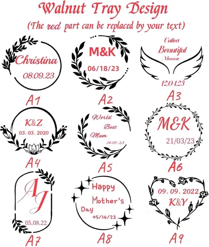 Vista 7 de Bandeja de joyería de madera pequeña personalizada grabada para anillos de madera, bandeja de compromiso para hombres, soporte para anillos de boda
