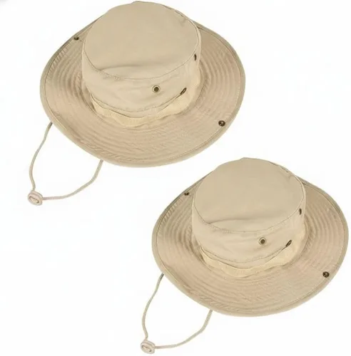 Vista 13 de Sombreros de sol para hombres y mujeres, sombrero de cubo UPF 50+, sombrero Boonie plegable, protección UV, senderismo, playa, pesca, safari