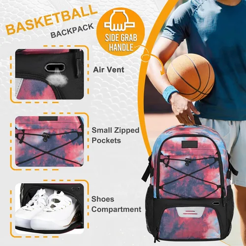 Vista 39 de Goloni Mochila de fútbol,Mochila de baloncesto con compartimento para pelotas y compartimento para zapatos,Mochila para baloncesto,Fútbol