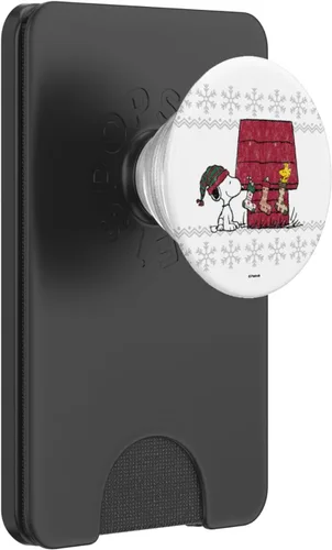 Vista 7 de Peanuts Holiday Snoopy medias PopSockets agarre y soporte para teléfonos y tabletas