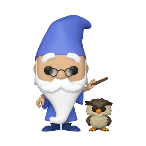 Vista 2 de Funko Pop! & Buddy: Espada en la Piedra - Merlín con Arquímedes