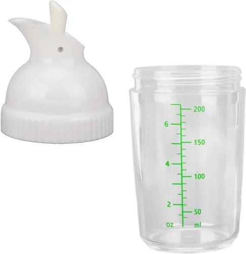 Vista 7 de Recipiente para aderezo de ensalada para mezclar rancho y salsa, coctelera de aderezo de ensalada, mezclador de botella de aderezo de ensalada