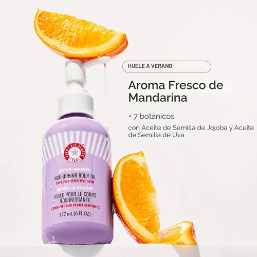 Vista 2 de First Aid Beauty - Aceite corporal nutritivo después de la ducha, hidrata la piel y retiene la humedad con lípidos beneficiosos para la piel, aceite