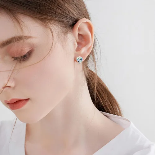 Vista 6 de Music NoteTreble Clef Earrings 925 Sterling Silver Music Gifts Music Earrings for Women Music Note Jewelry Gifts for Girls