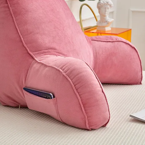 Vista 3 de ZTGL Almohadas de lectura, cómodo cojín de apoyo de espalda, almohada de apoyo lumbar, almohada cómoda para sentarse, ideal como respaldo