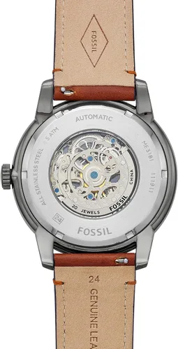 Vista 4 de Fossil - Reloj de pulsera automático y mecánico de estilo Townsman en acero inoxidable para hombre