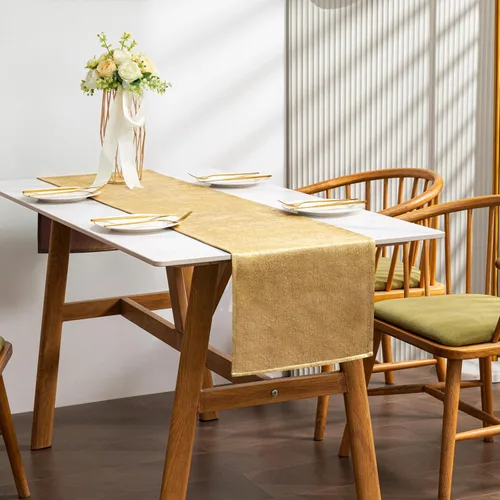 Vista 29 de BALCONY & FALCON Camino de mesa con borlas, lavable a máquina, caminos de mesa decorativos de lujo para el hogar para comedor, fiestas, banquetes