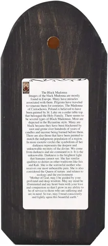 Vista 3 de Modern Artisans Placa de pared Madonna Retablo negra, 3.25 x 7.3 pulgadas
