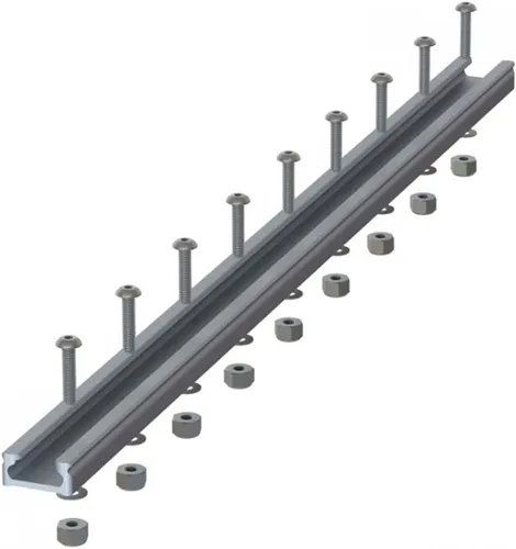 Vista 3 de YakAttack GTTL90 GearTrac - Soporte de riel de carga superior de aluminio de 4 pulgadas Riel compacto para accesorios de kayak Servicio medio