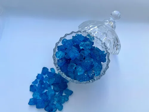 Vista 7 de SweetGlob Gemas grandes de caramelo de azúcar de roca antiguas, cristales de roca de azúcar en trozos (sabores surtidos, 1 libra)