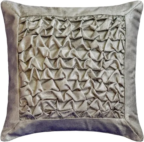 Vista 13 de The HomeCentric Funda de almohada personalizada, color plateado de 12 x 12 pulgadas, fundas de almohada de arpillera, enrejado y celosía y almohadas