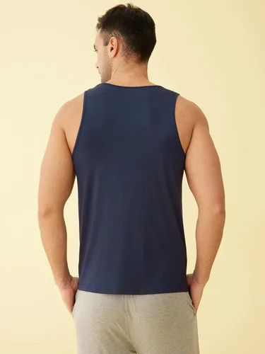 Vista 3 de Latuza Camiseta sin mangas de viscosa para hombre