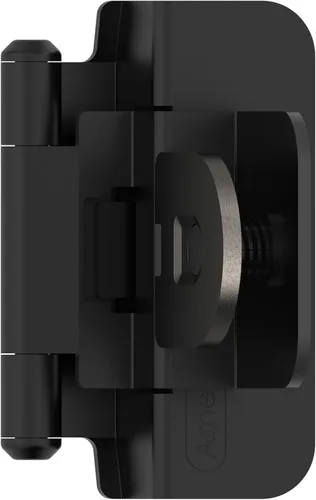 Vista 12 de Amerock Bisagra de gabinete doble desmontable Bisagra insertada de 3/8 pulgadas (10 mm) Bronce frotado con aceite Juego de 2 Bisagra