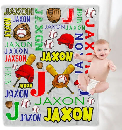 Vista 24 de YESCUSTOM Manta personalizada de lana de alpaca para niños y niños, mantas personalizadas con nombre, manta de bebé, regalo para nueva madre