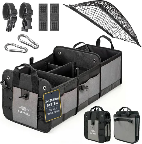 Vista 27 de Hielera aislada para maletero de automóvil, bolsa térmica para comestibles y viajes, resistente a las fugas, se adapta a compartimentos