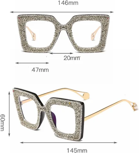 Vista 4 de Transición de gran tamaño fotocromática progresiva multifocal gafas de lectura para mujeres Rhinestone gafas de sol lectores