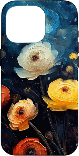 Vista 20 de Gorgeous Star Night Ranunculus Flowers Famous Painting Case for iPhone 17