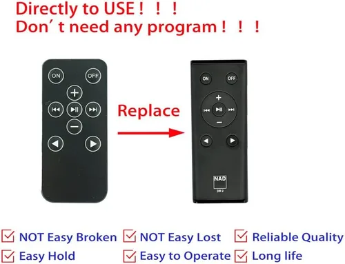 Vista 3 de Control remoto para NAD NR2 D7050 D3020 híbrido digital amplificador integrado AV A/V receptor