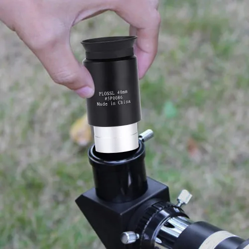 Vista 5 de Plossl ocular, 1.25" 1.575 in totalmente recubierto, negro, principiante, entusiastas de la astronomía