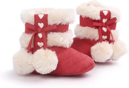 Vista 2 de Botas Estamico de invierno, con lazo, de nieve, de felpa, para niña