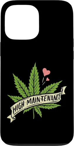 Vista 24 de High Maintenance Weed Cannabis Pocket 420 THC Stoner Gift Case for iPhone 17