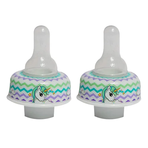 Vista 9 de Refresh-a-Baby - Adaptador de pezón reutilizable para biberón, convierte instantáneamente cualquier biberón en un sorbo con pezones de silicona