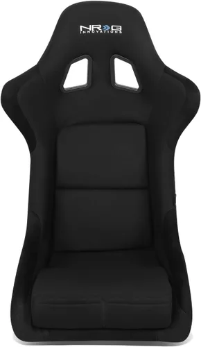 Vista 8 de NRG Innovations NRG-FRP-330 Asiento de carreras tipo bucket de respaldo fijo de fibra de vidrio (pequeño), compatibilidad con arnés de 4 puntos