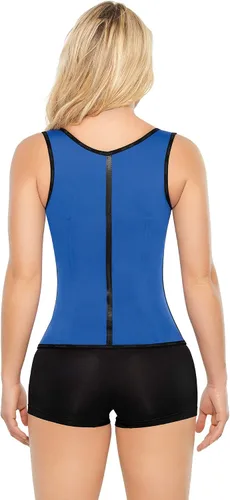 Vista 2 de Ann Chery Chaleco de látex de 3 ganchos con gel adelgazante de guaraná con 3 ganchos. Faja de entrenamiento de cintura Faja Colombiana. Cincher
