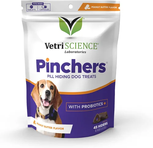 Vista 13 de VetriScience Pinchers extra grandes, píldoras masticables no grasosas con probióticos para perros, píldoras de disfraz, cápsulas y tabletas, salud