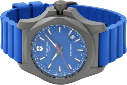 Vista 2 de Victorinox Swiss Army I.N.O.X. Titanium Blue Dial Blue Rubber Caribbean Exclusive Edition Reloj 249122