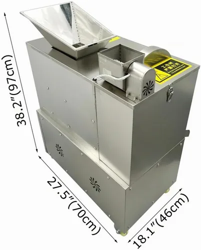 Vista 3 de Máquina divisora de masa eléctrica Divisora de masa comercial Máquina divisora de masa para albóndigas, pizza, pan 110V 2.5KW