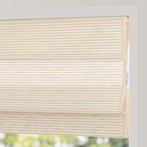 Vista 15 de Persianas Romanas de Bambú Sin Cordón con Oscurecimiento Total, Persianas Enrollables de Madera con Filtrado de Luz y Protección UV con Cenefa de 6