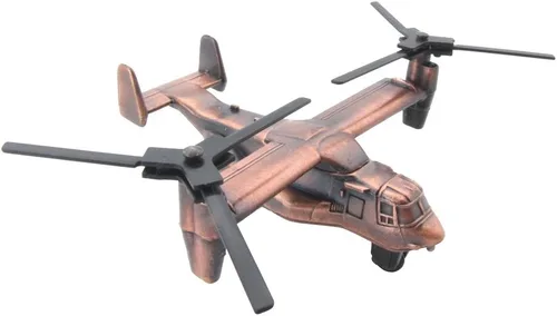 Vista 3 de Treasure Gurus Metal Replica USAF USMC V-22 Osprey VTOL Die Cast Sacapuntas