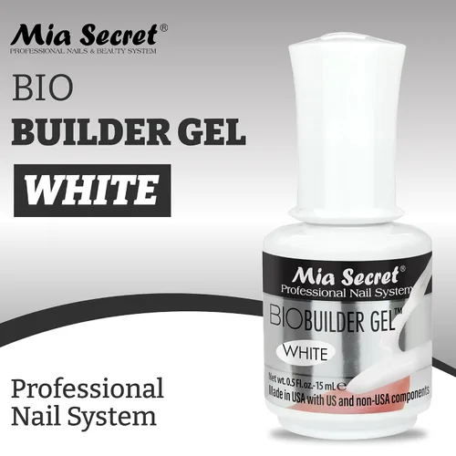 Vista 2 de Mia Secret Bio Builder Gel - 0.5 fl oz (blanco)