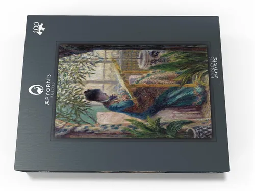 Vista 4 de MyPuzzle Madame Monet Embroidering 1875 by Claude Monet - Rompecabezas prémium de 100 piezas para adultos