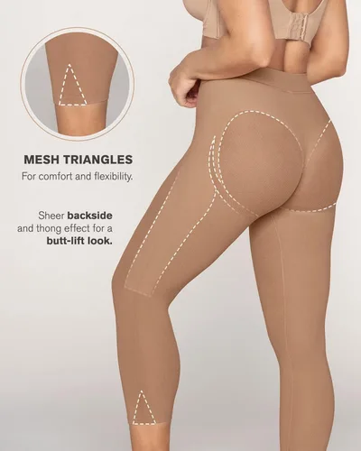 Vista 5 de Body de compresión de cintura alta con control de abdomen invisible para mujer