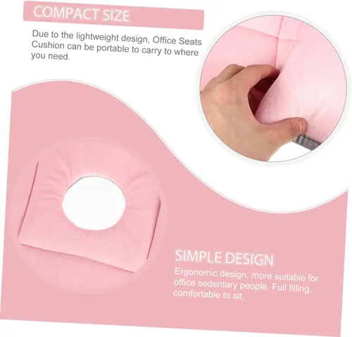 Vista 5 de Cojín de asiento para silla de oficina, almohada de gel para sentarse, soporte lumbar, cojín de asiento de sofá transpirable para glúteos cómodos